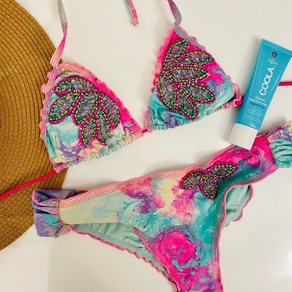 Beautiful beaded bikini S